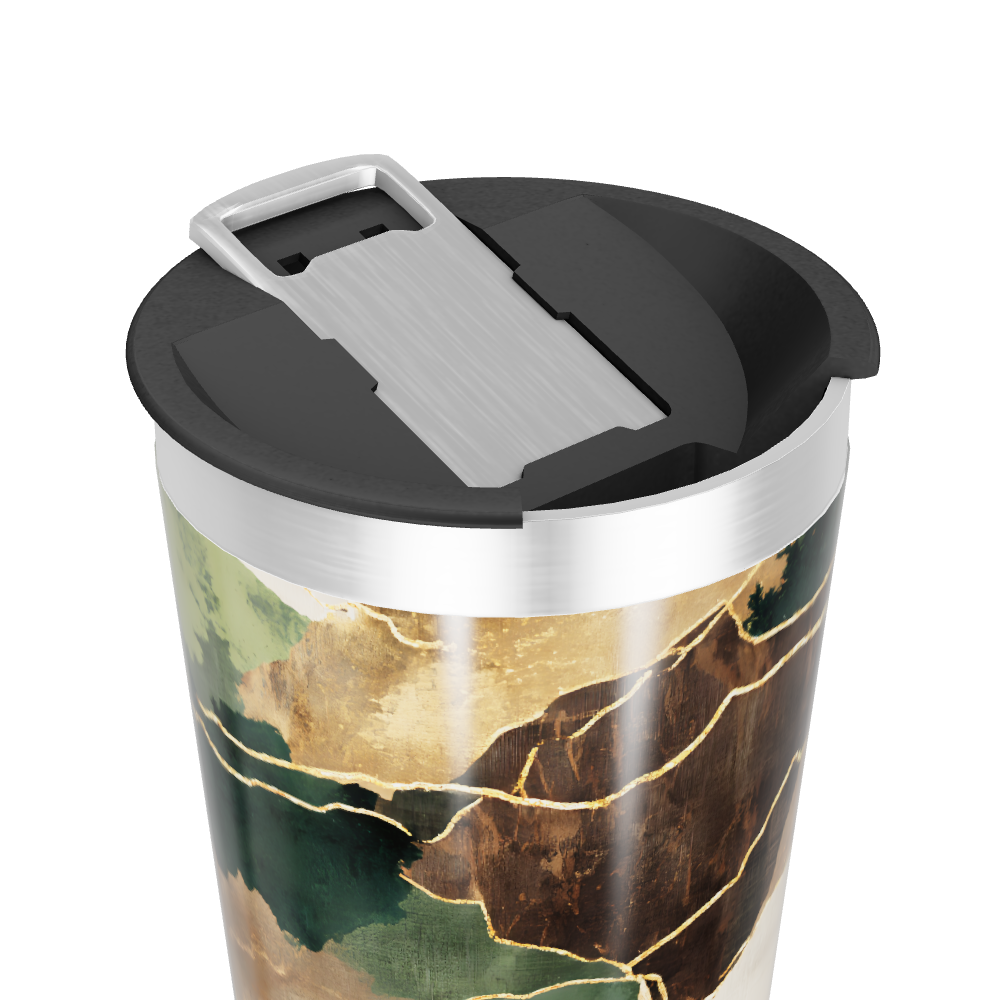 Copo Térmico - Estampa Geométrica Colorida