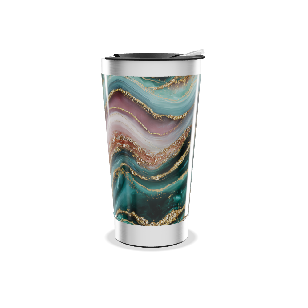 Copo Térmico - Mármore Multicolorido