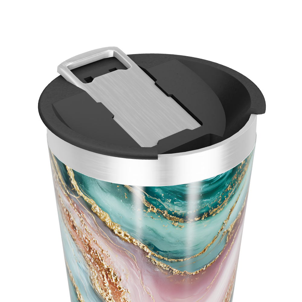 Copo Térmico - Mármore Multicolorido