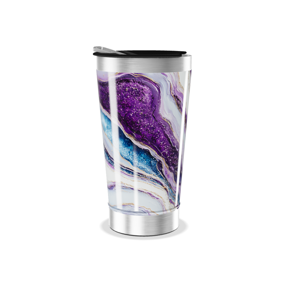 Copo Térmico - Mármore Roxo Aço Inox