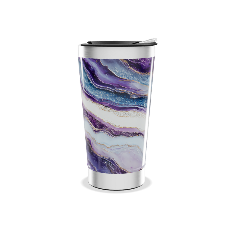 Copo Térmico - Mármore Roxo Aço Inox