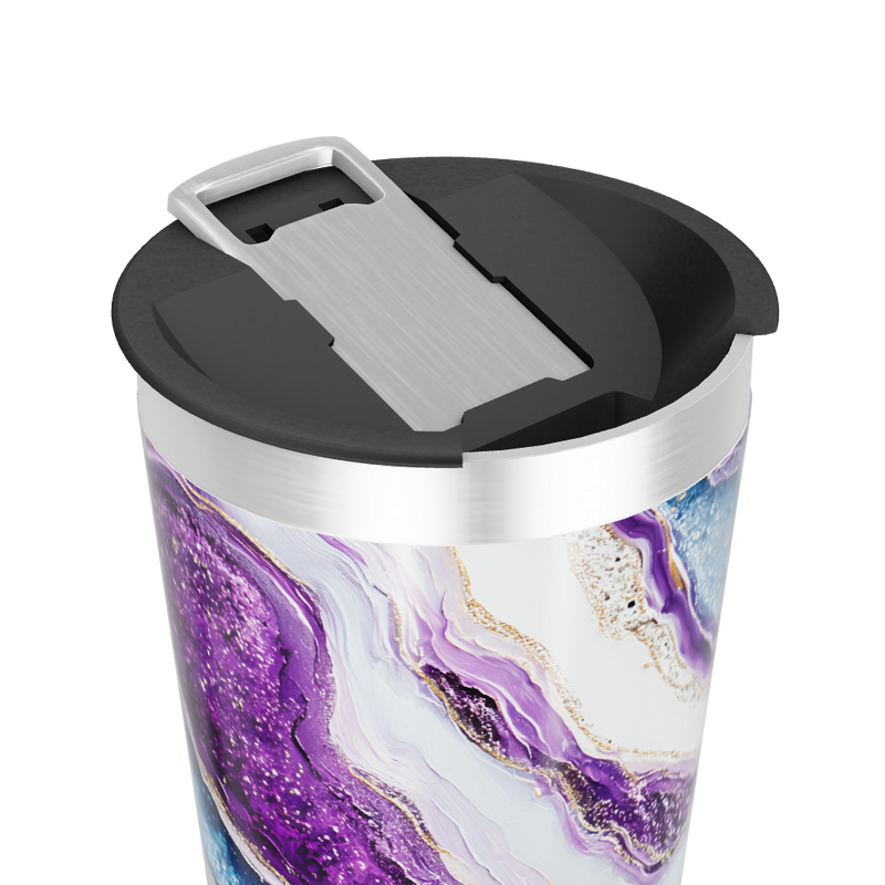 Copo Térmico - Mármore Roxo Aço Inox