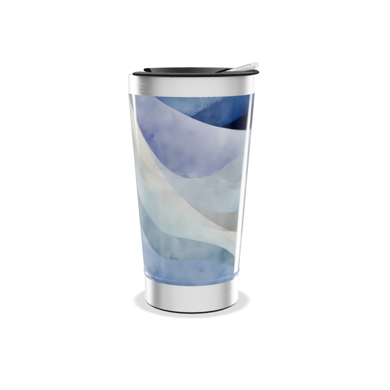 Copo Térmico - Estampa Ondas Azul