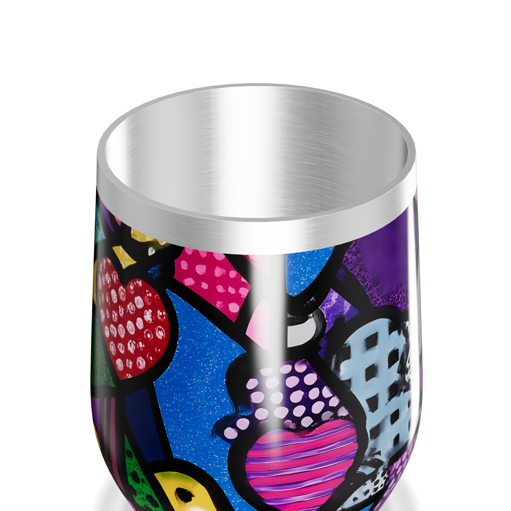 Copo Térmico Slim - Estampa Colorida Abstrata