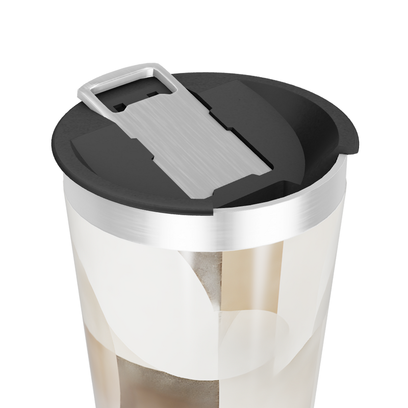 Copo Térmico - Geométrico Bege Aço Inox