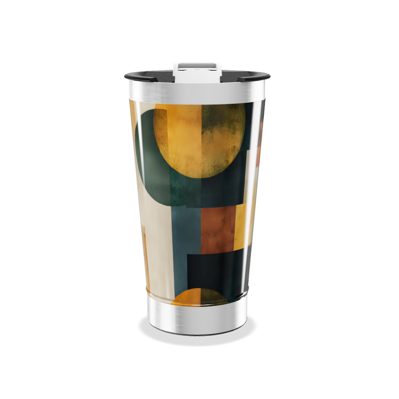 Copo Térmico - Estampa Geométrica Colorida