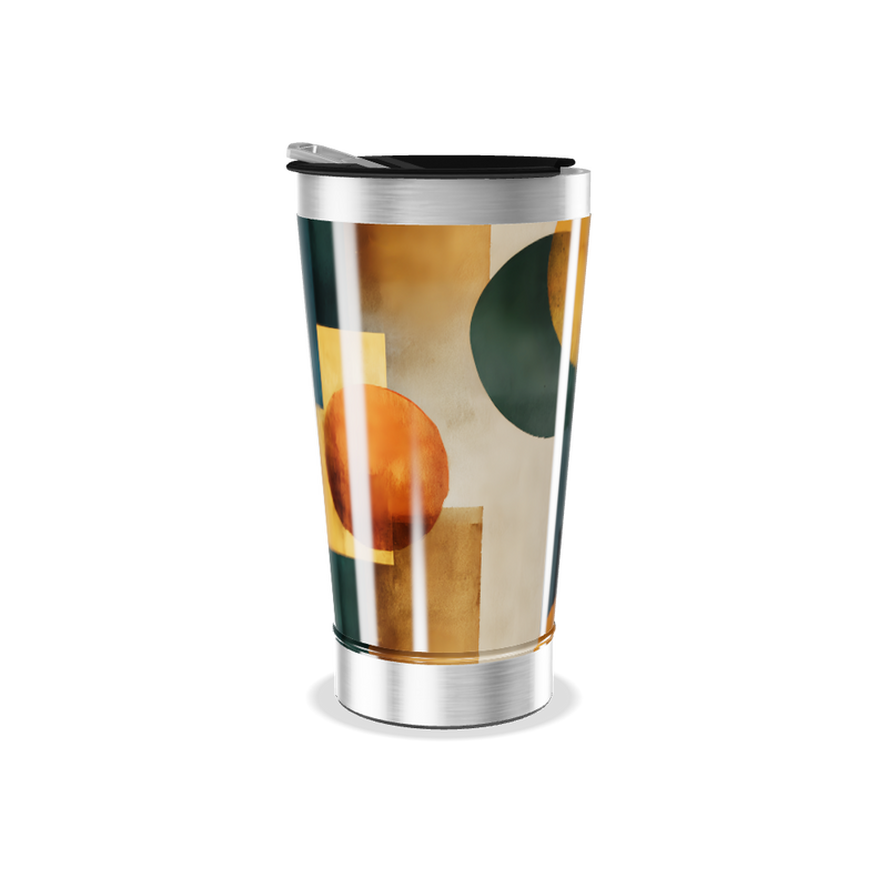 Copo Térmico - Estampa Geométrica Colorida