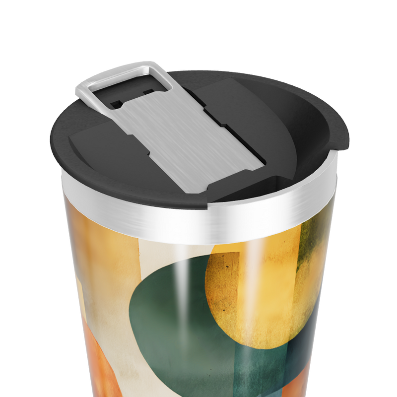 Copo Térmico - Estampa Geométrica Colorida