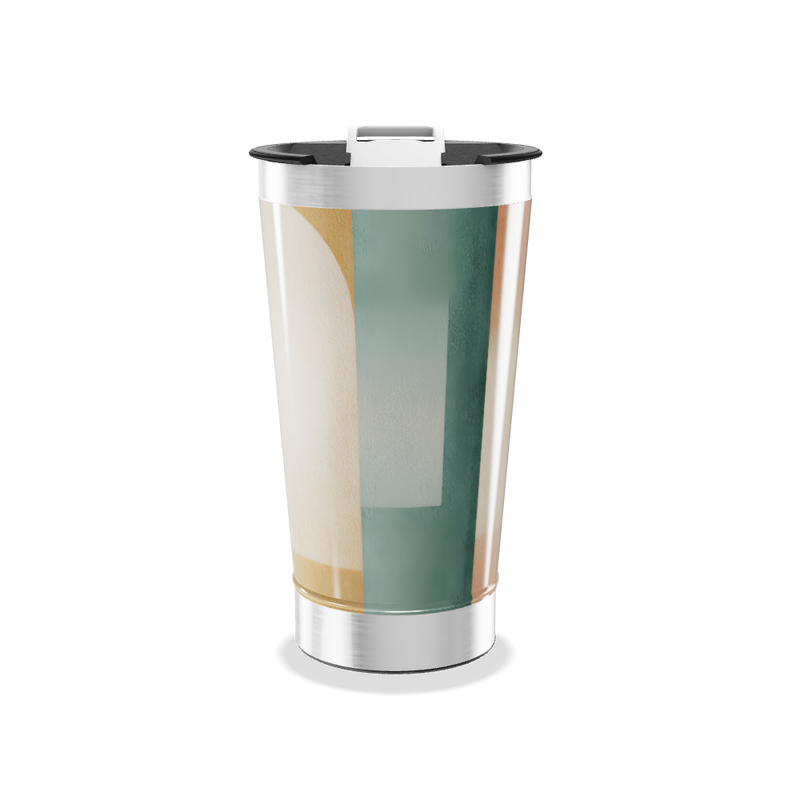 Copo Térmico - Estampa Abstrata Colorida