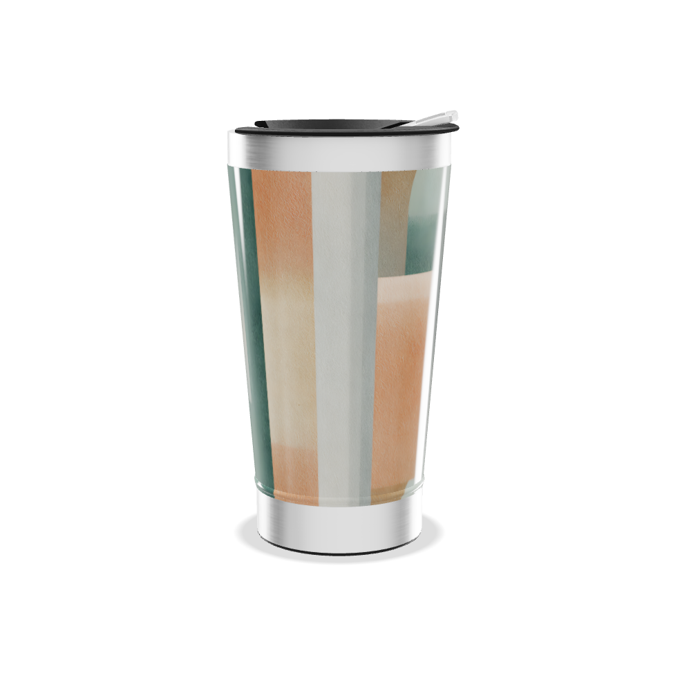 Copo Térmico - Estampa Abstrata Colorida