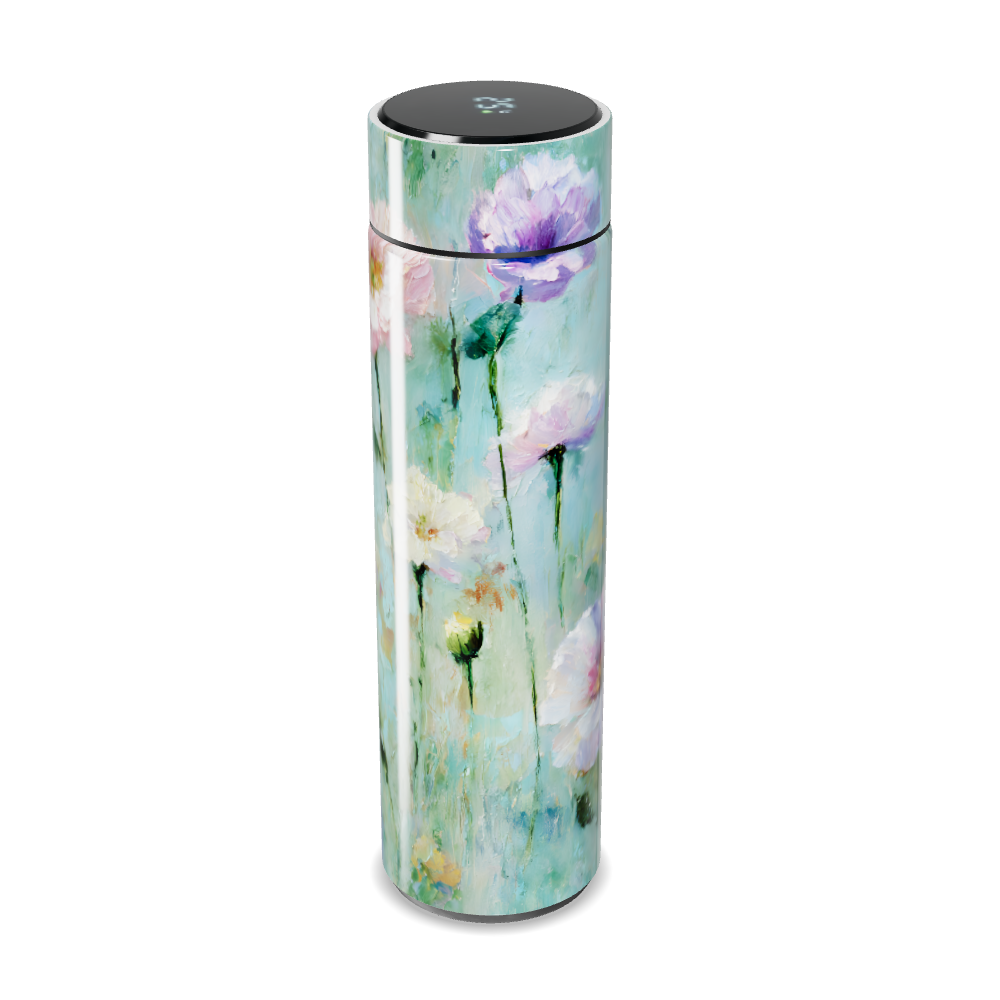 Garrafa Térmica Touch - Floral Pintura Azul