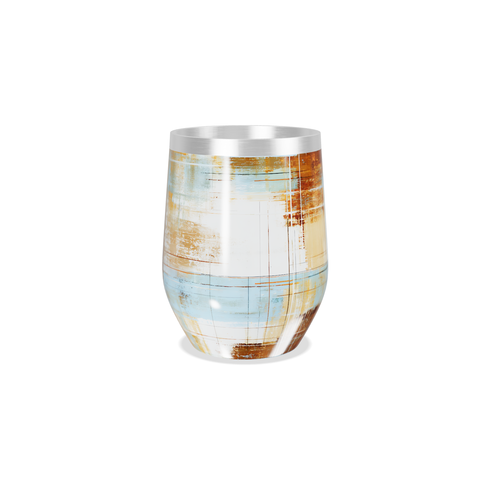 Copo Térmico Slim - Design Abstrato Multicolorido