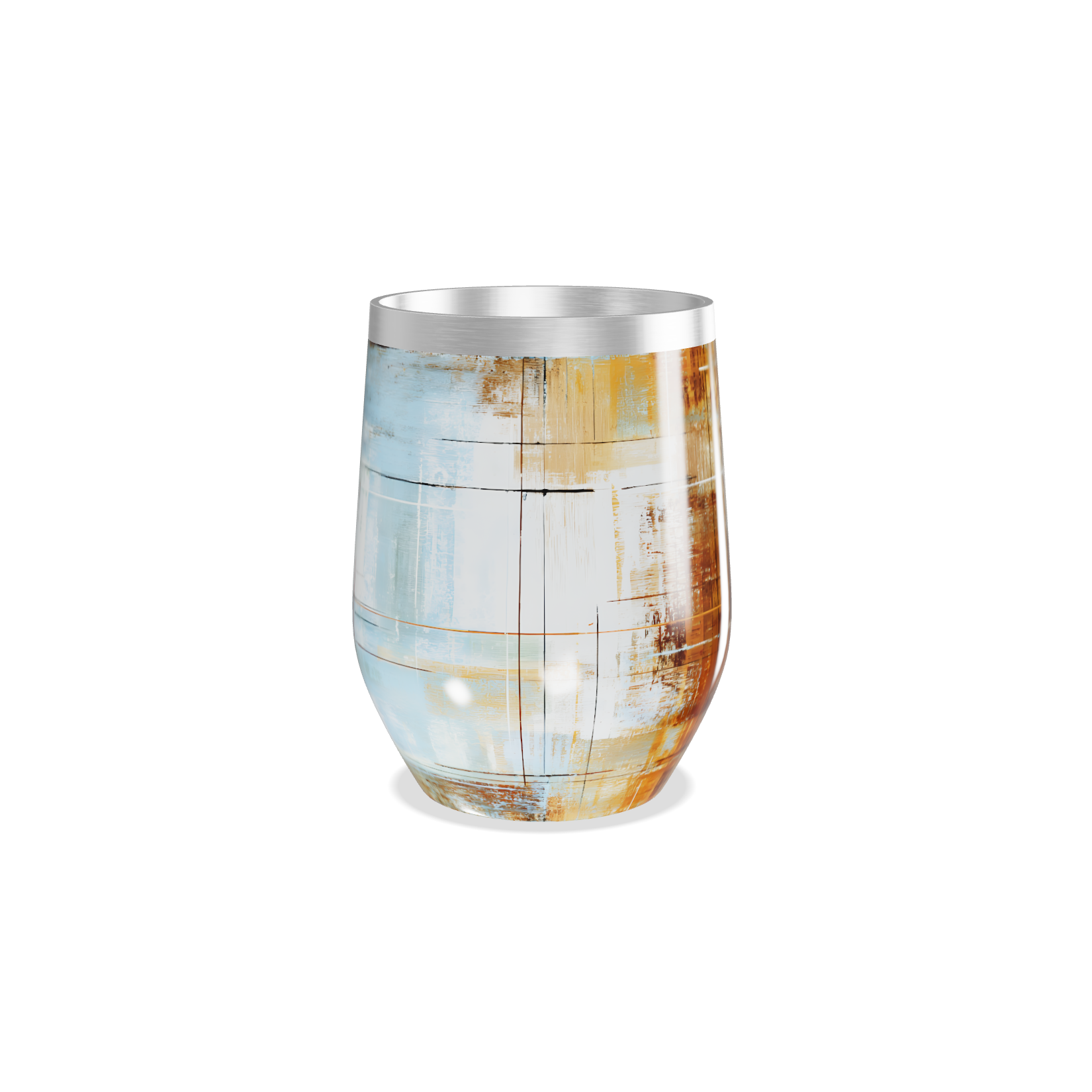 Copo Térmico Slim - Design Abstrato Multicolorido