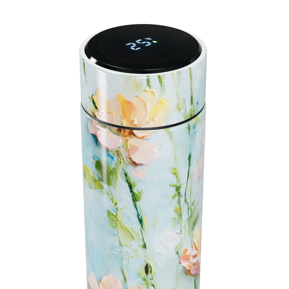 Garrafa Térmica Touch Flor - Estampa Floral Colorida