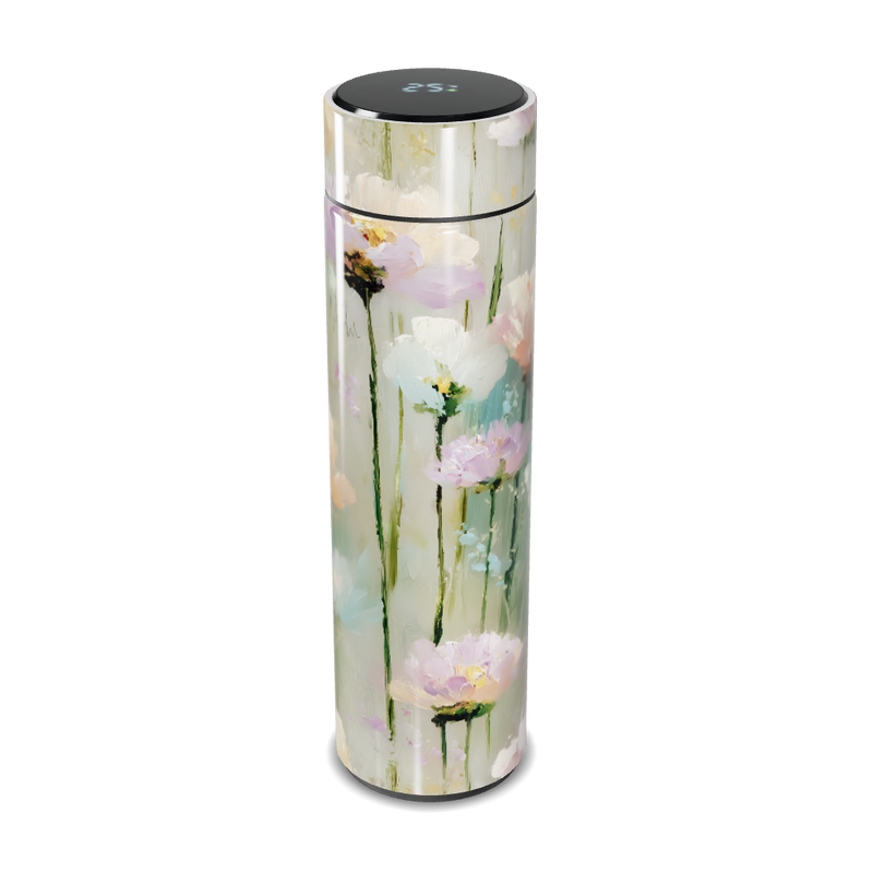 Garrafa Térmica Touch - Floral com Display Digital