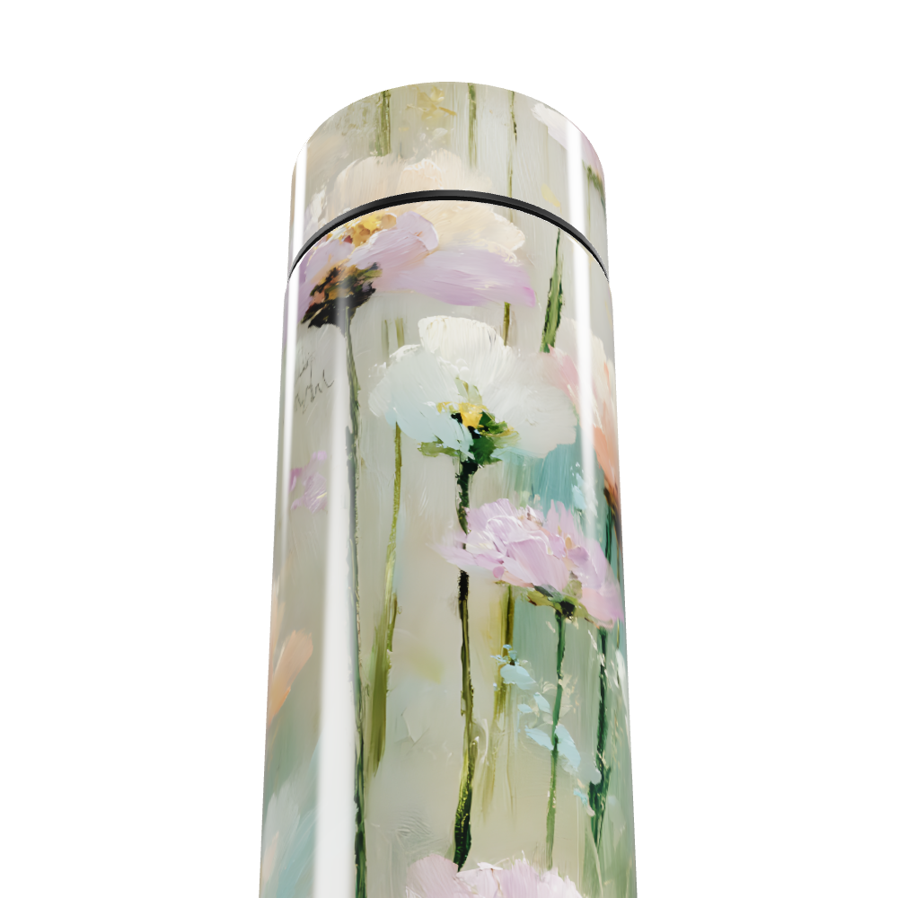 Garrafa Térmica Touch - Floral com Display Digital