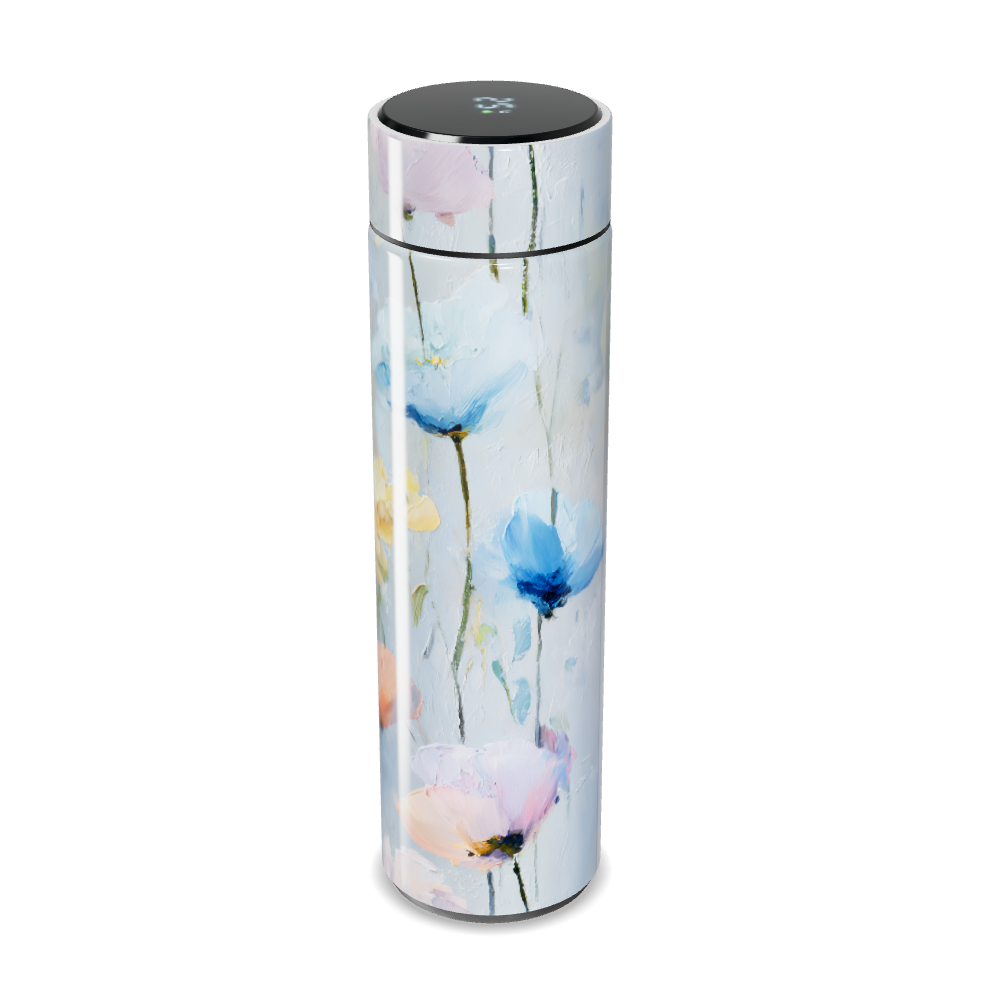 Garrafa Térmica Touch - Floral Colorida Aço