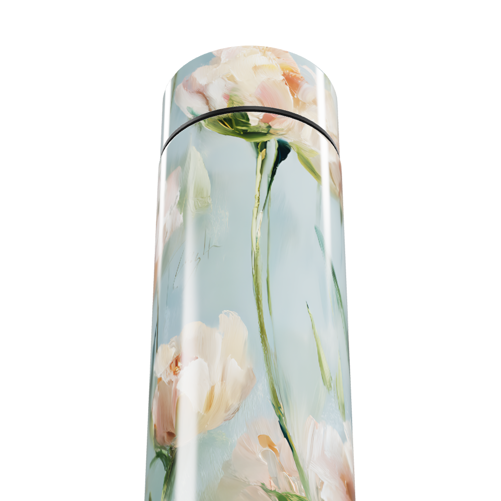 Garrafa Térmica Touch - Floral Azul