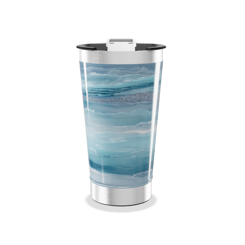 Copo Térmico - Azul Marmorizado Inox