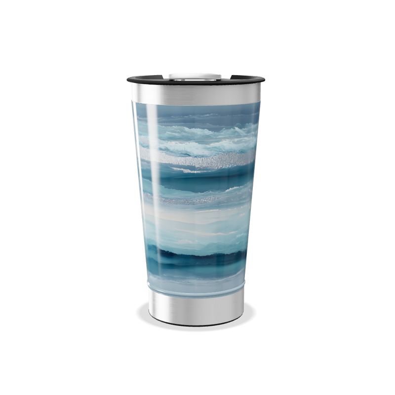 Copo Térmico - Azul Marmorizado Inox