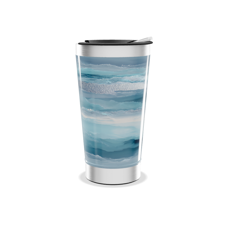 Copo Térmico - Azul Marmorizado Inox