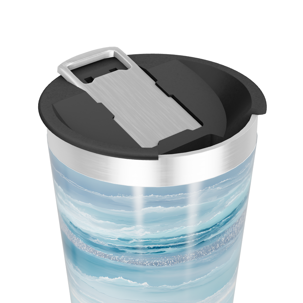 Copo Térmico - Azul Marmorizado Inox