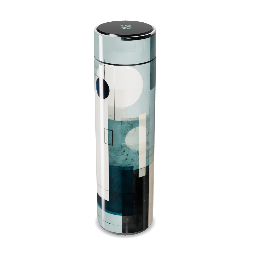 Garrafa Térmica Touch - Estampa Geométrica Colorida