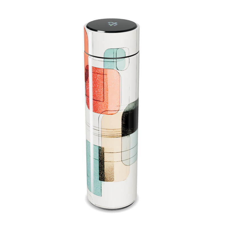 Garrafa Térmica Touch - Estampa Geométrica Colorida