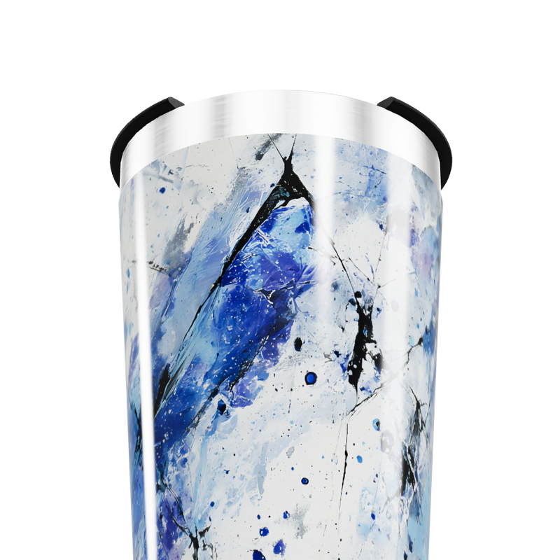 Copo Térmico - Estampa Azul Abstrata