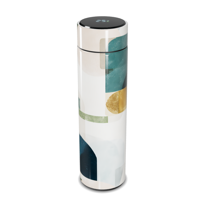 Garrafa Térmica Touch - Estampa Abstrata Colorida