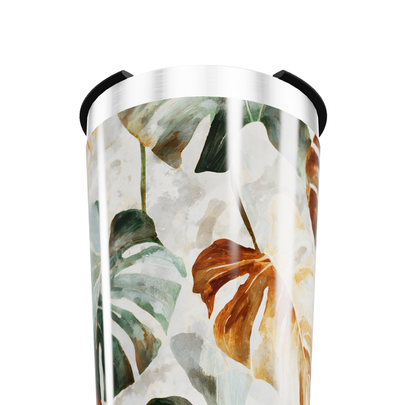 Copo Térmico - Folhas Tropicais Coloridas