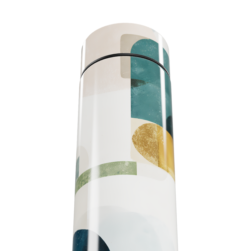 Garrafa Térmica Touch - Estampa Abstrata Colorida