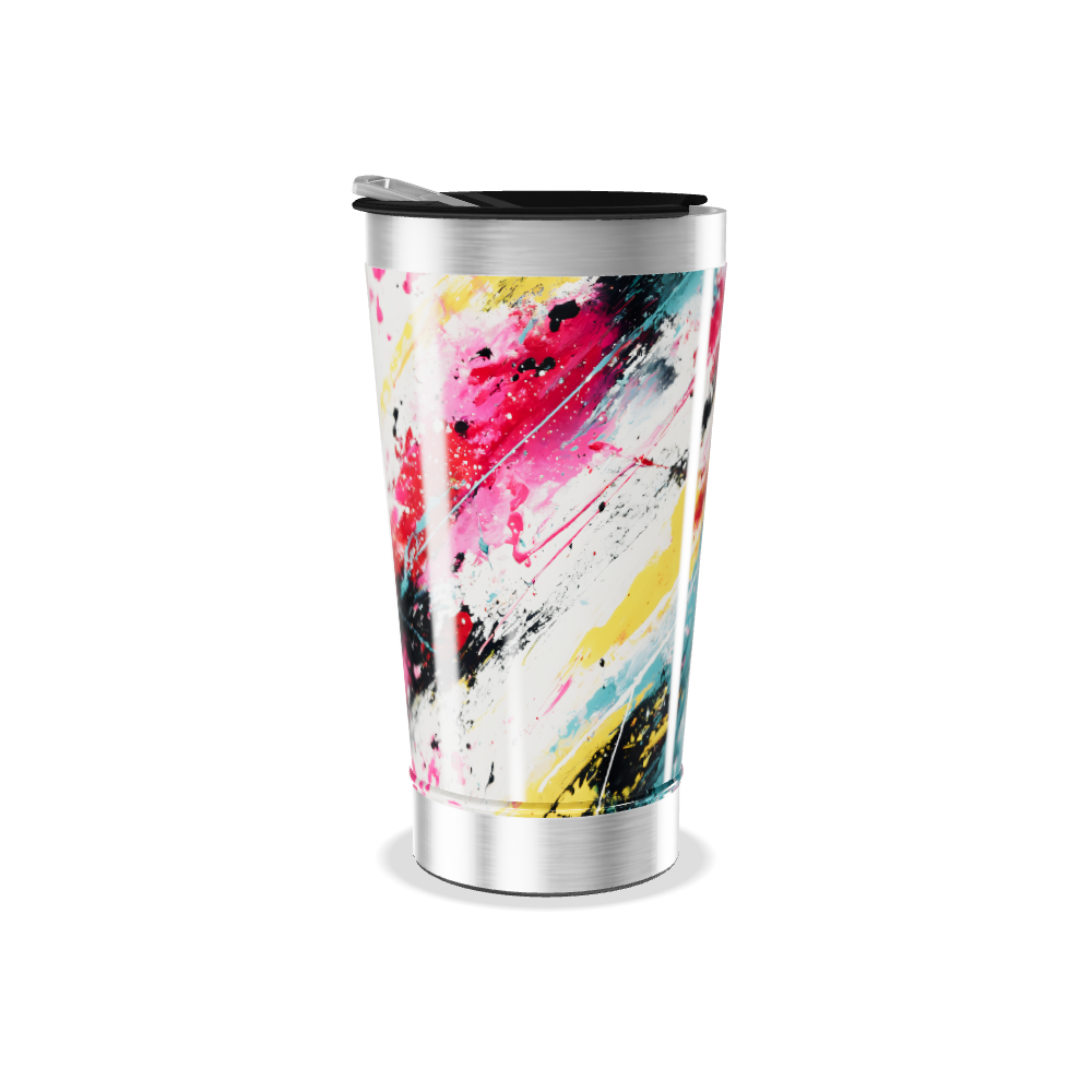 Copo Térmico - Estampa Abstrata Colorida