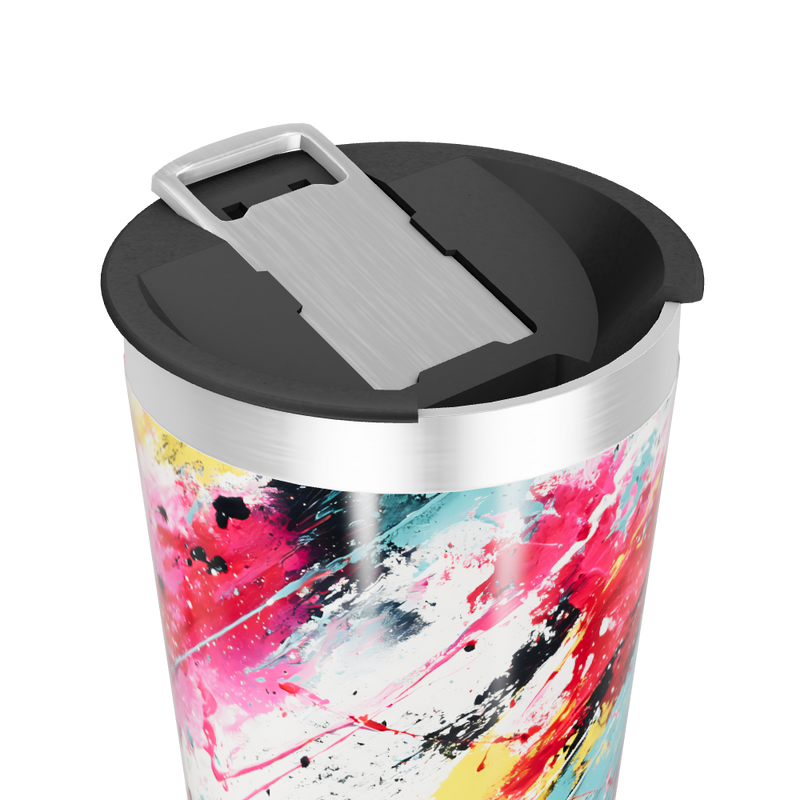 Copo Térmico - Estampa Abstrata Colorida