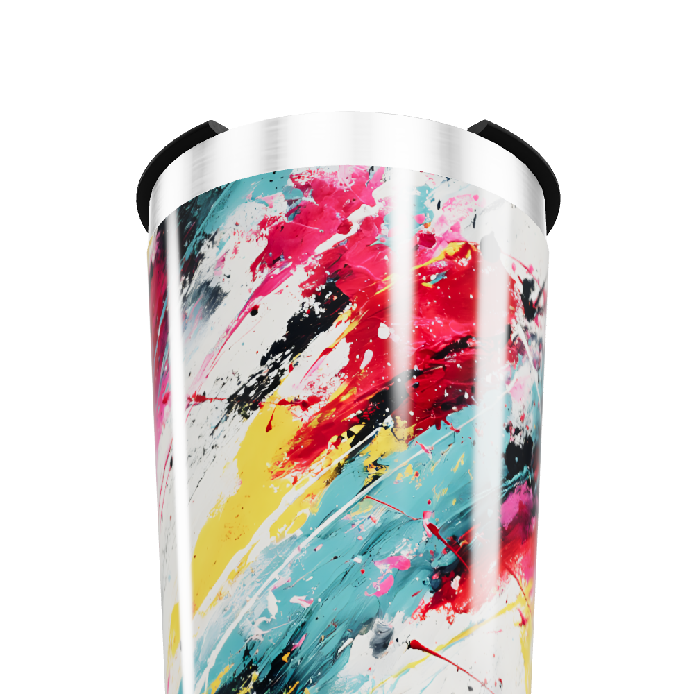 Copo Térmico - Estampa Abstrata Colorida