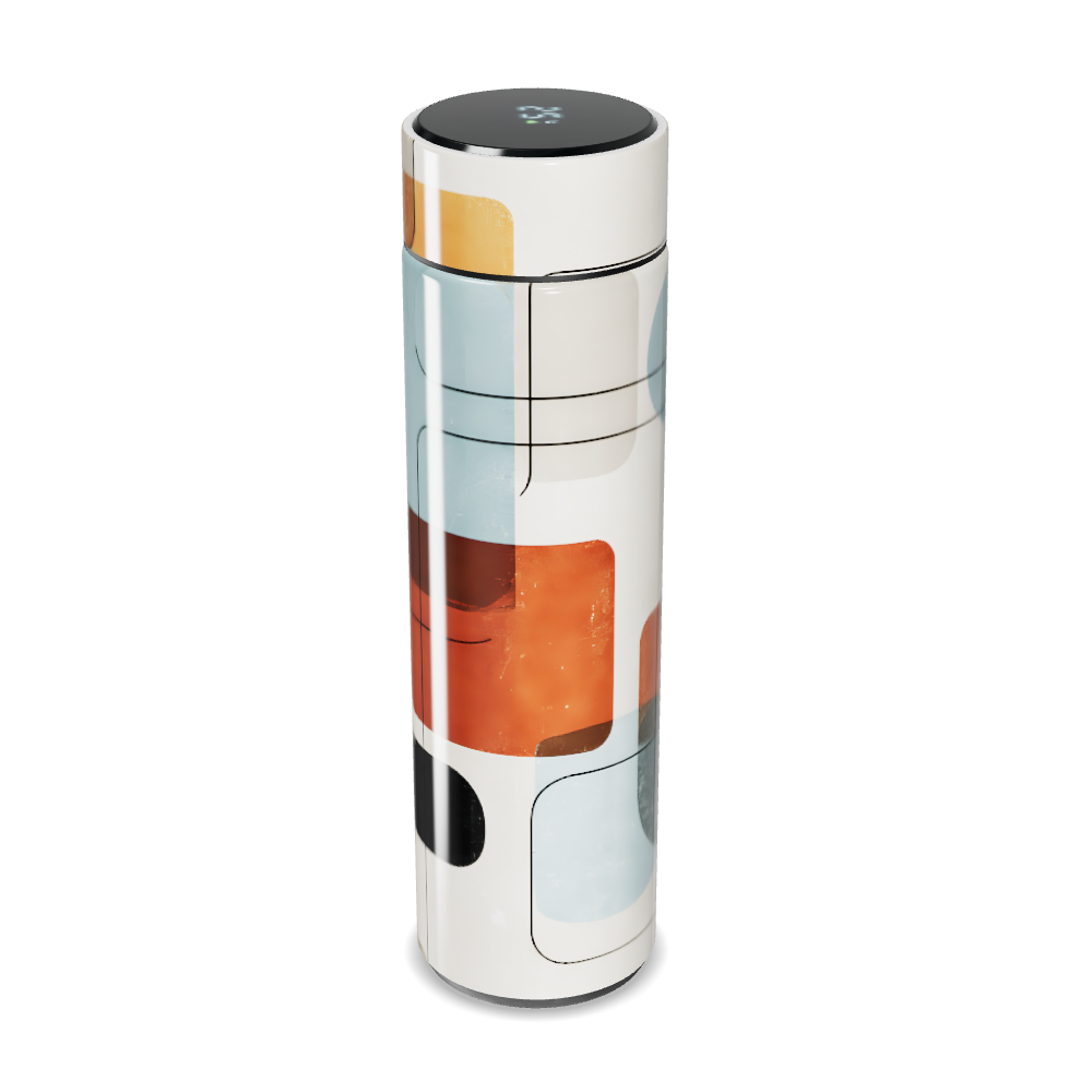 Garrafa Térmica Touch - Estampa Geométrica Colorida