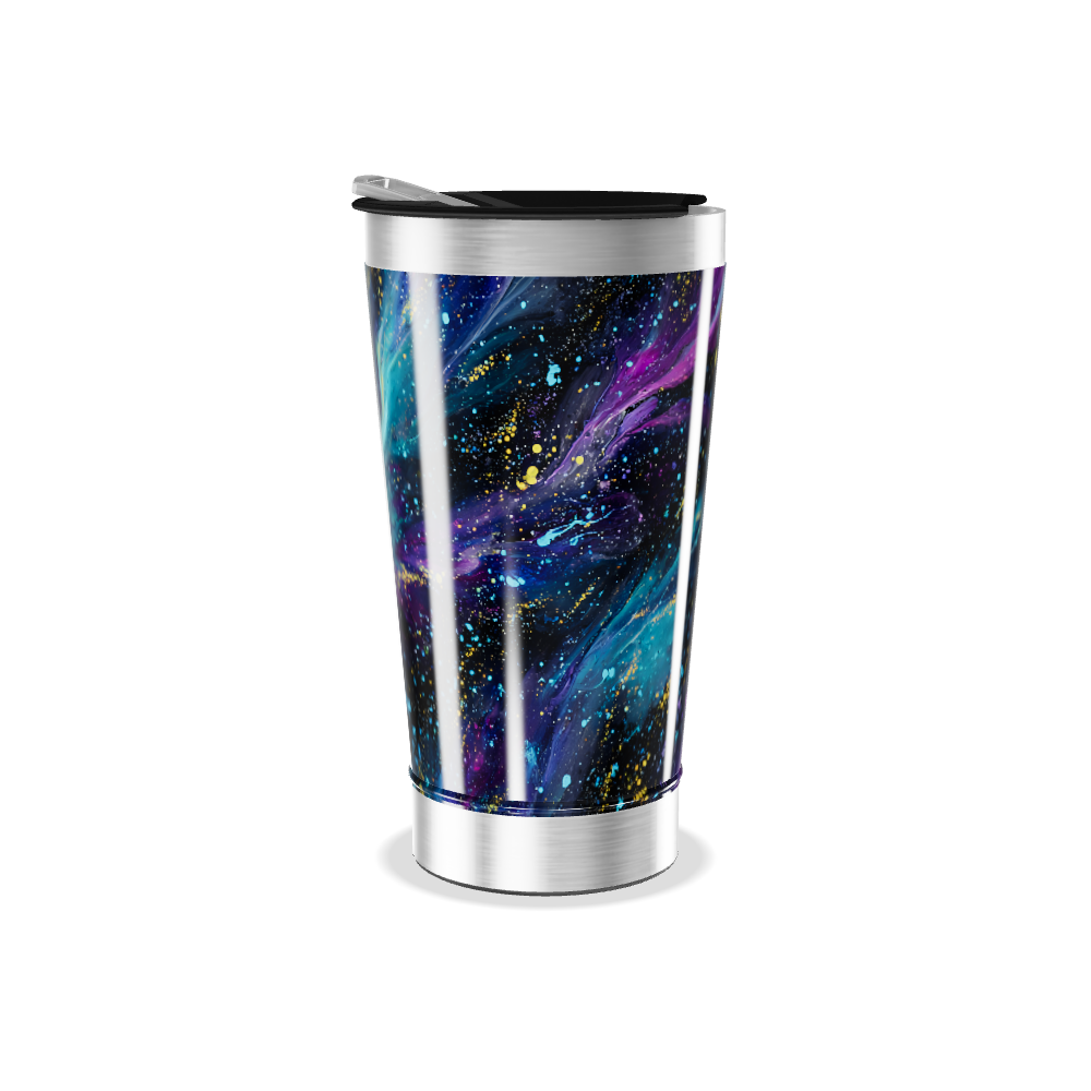 Copo Térmico - Design Galáxia Colorido