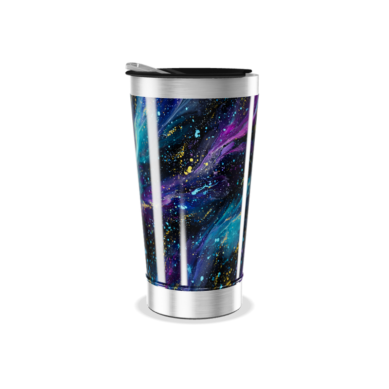Copo Térmico - Design Galáxia Colorido
