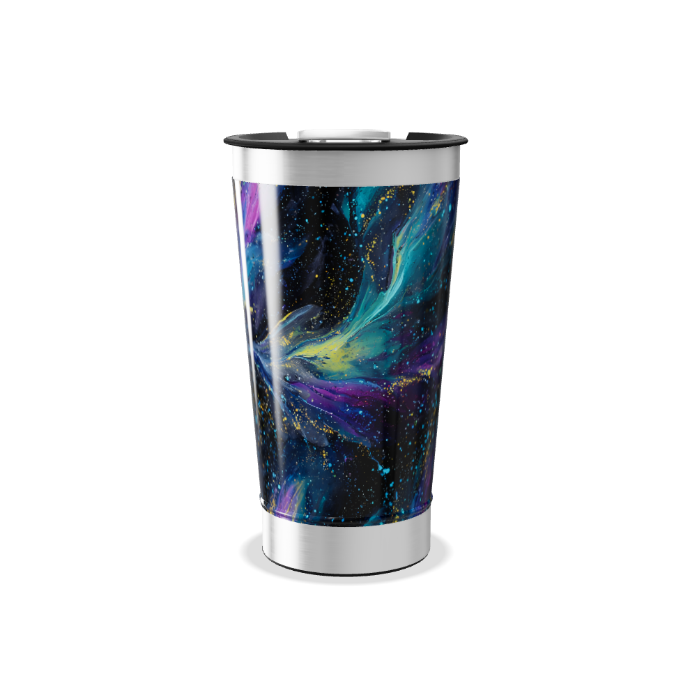 Copo Térmico - Design Galáxia Colorido