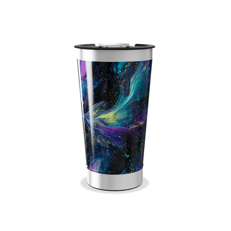Copo Térmico - Design Galáxia Colorido