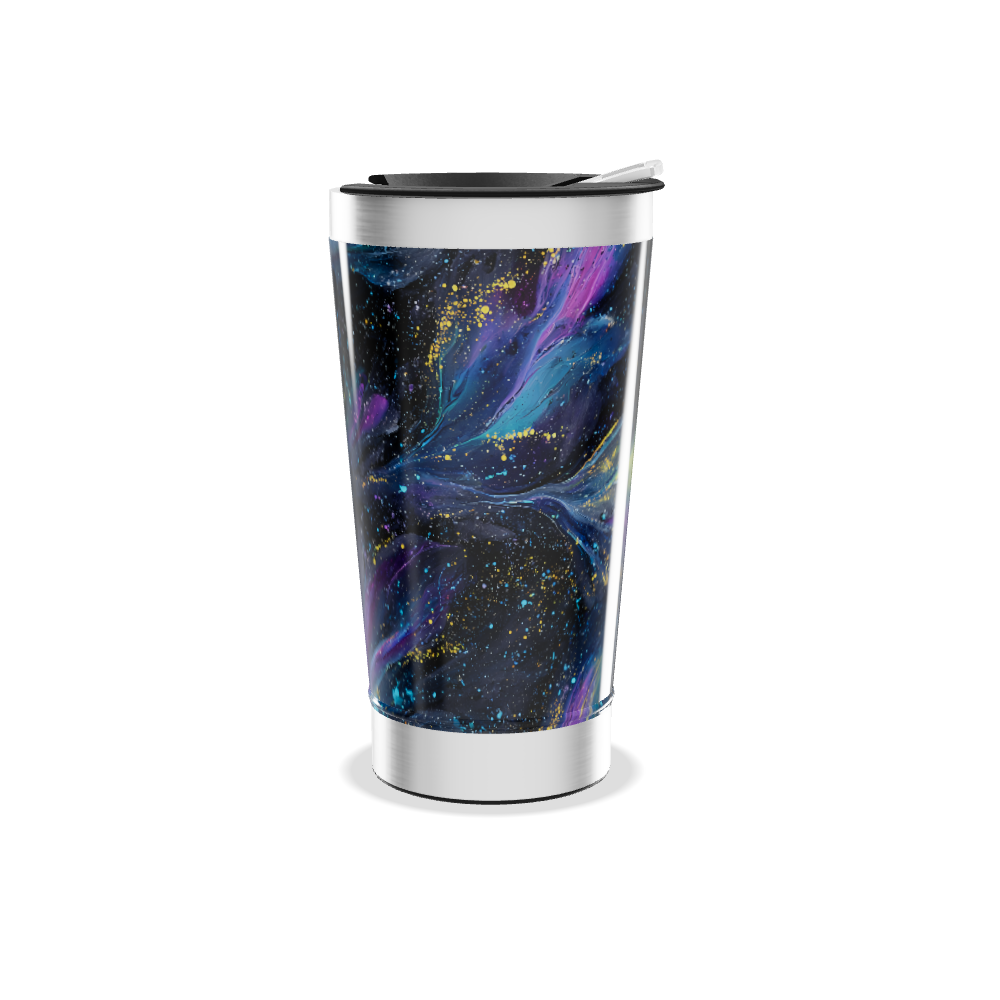 Copo Térmico - Design Galáxia Colorido