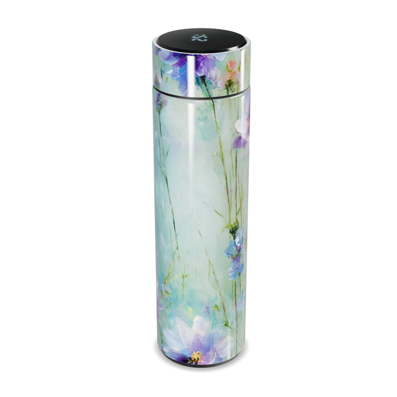 Garrafa Térmica Touch - Floral Verde