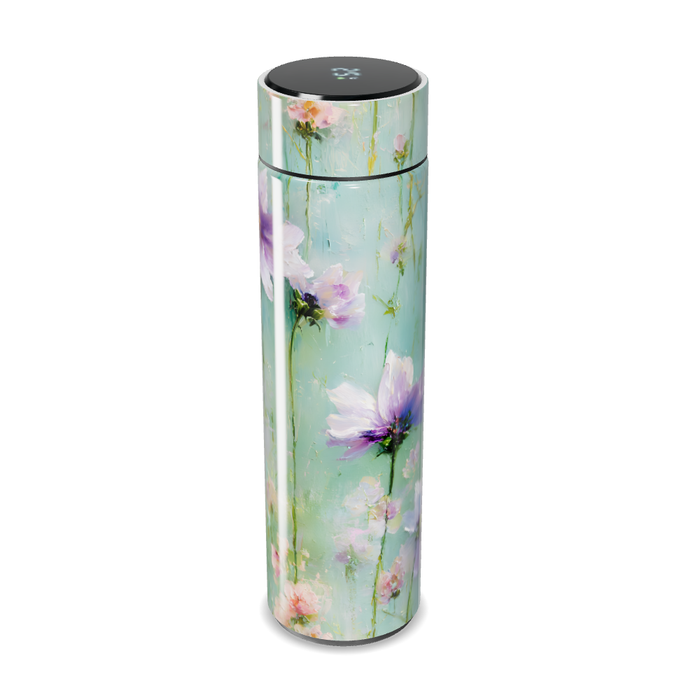 Garrafa Térmica Touch - Floral Verde