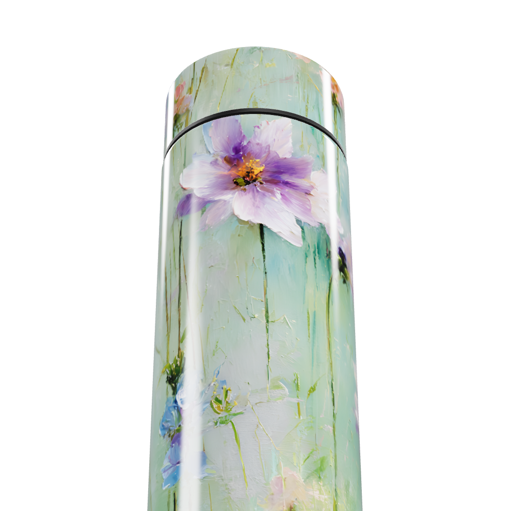 Garrafa Térmica Touch - Floral Verde