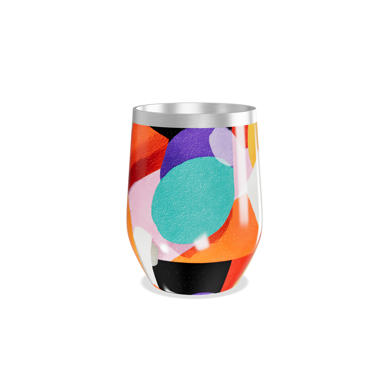 Copo Térmico Slim - Estampado Colorido Aço Inox