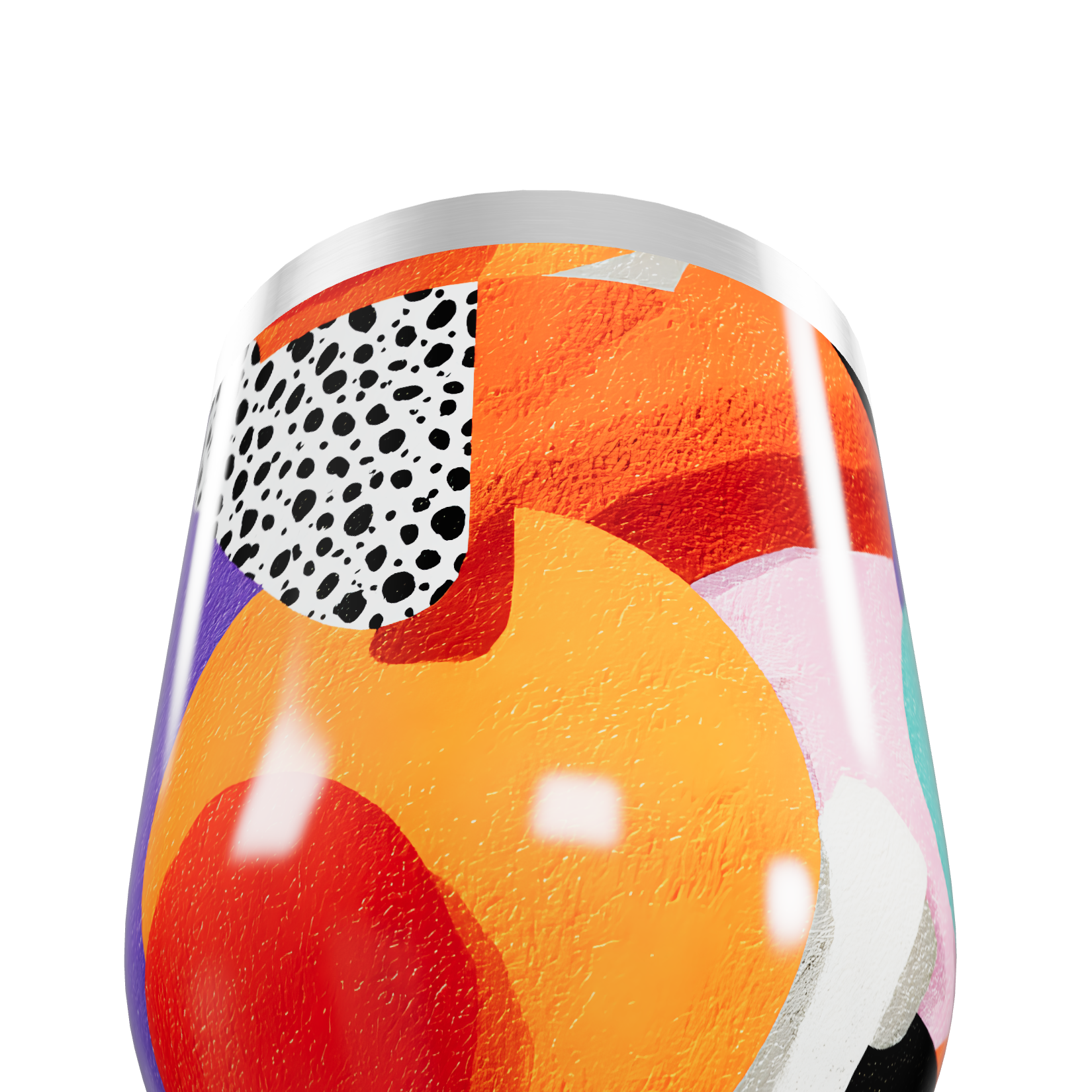 Copo Térmico Slim - Estampado Colorido Aço Inox