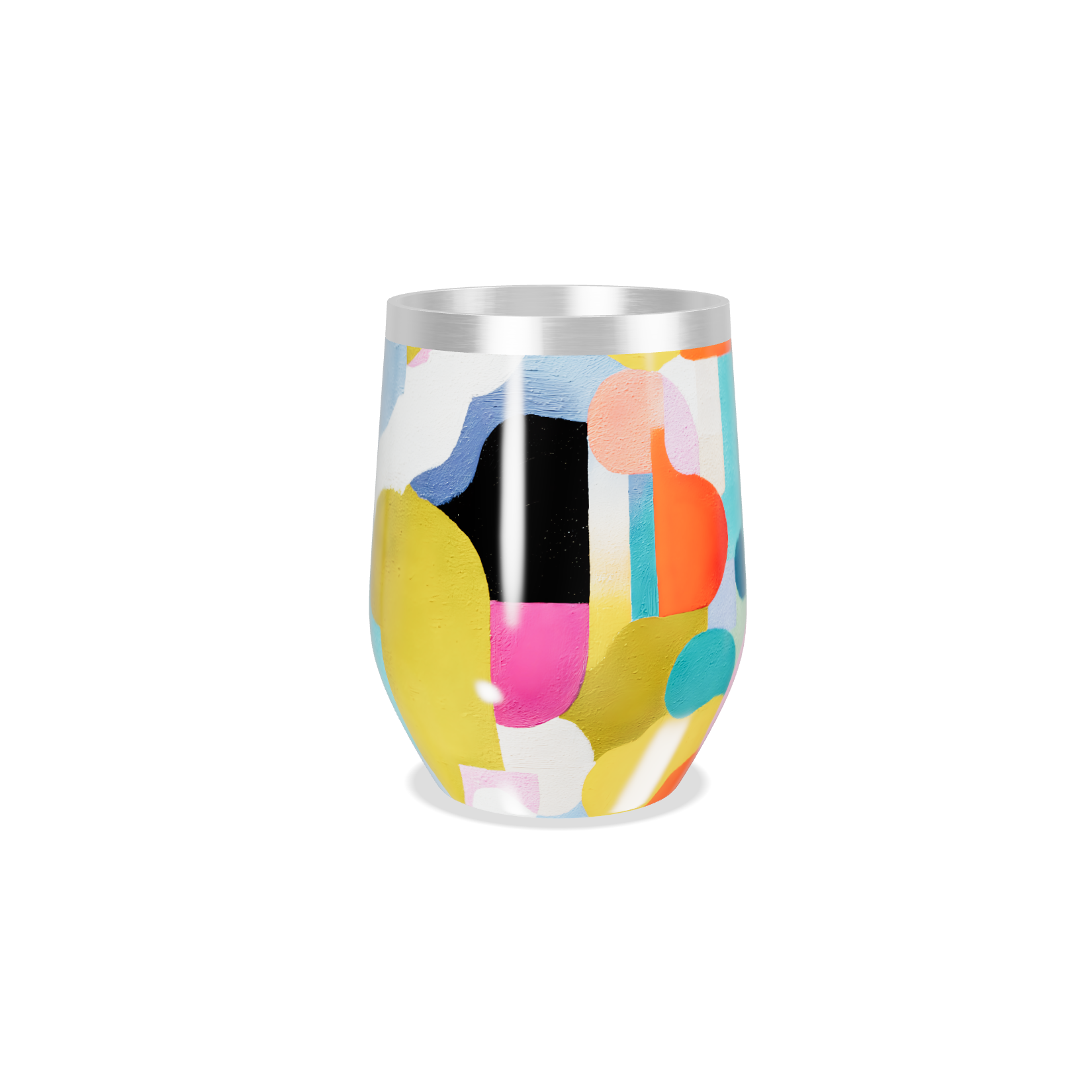 Copo Térmico Slim - Estampa Colorida Abstrata