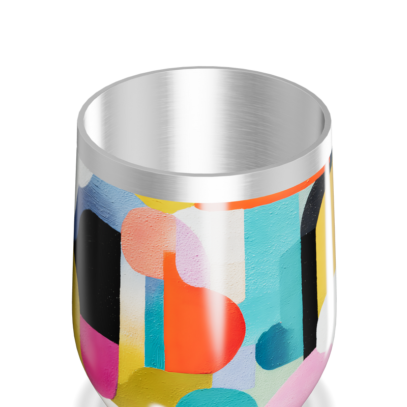 Copo Térmico Slim - Estampa Colorida Abstrata