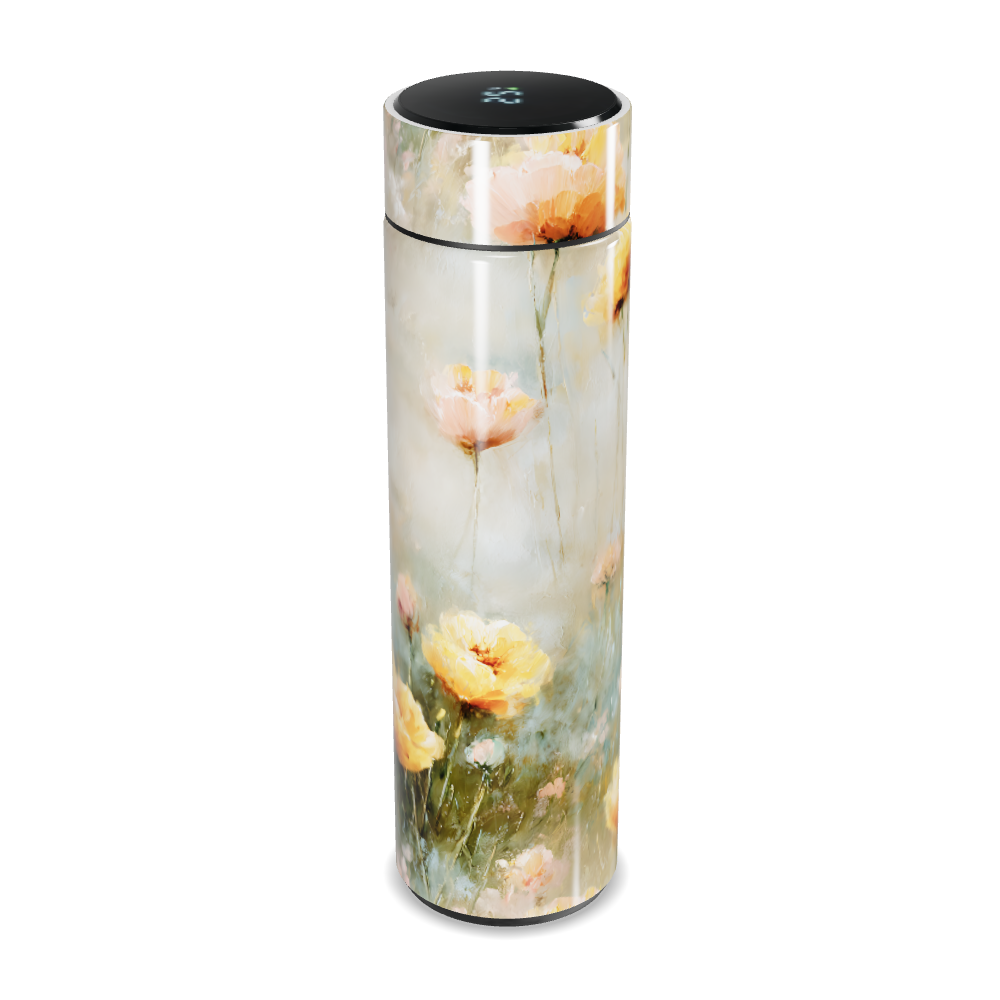 Garrafa Térmica Touch - Floral com Visor LED