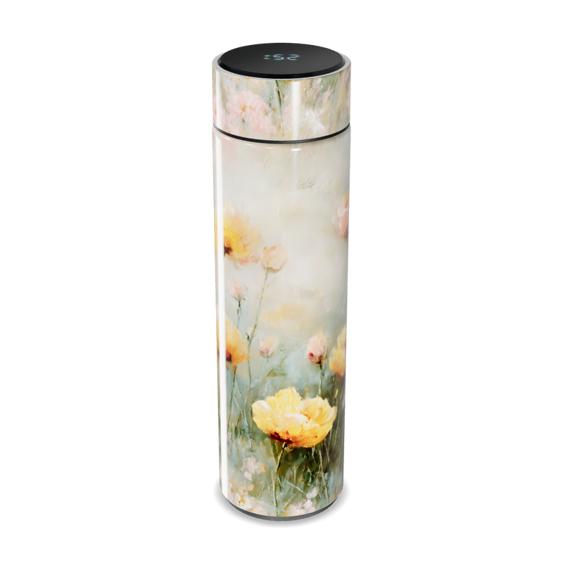 Garrafa Térmica Touch - Floral com Visor LED